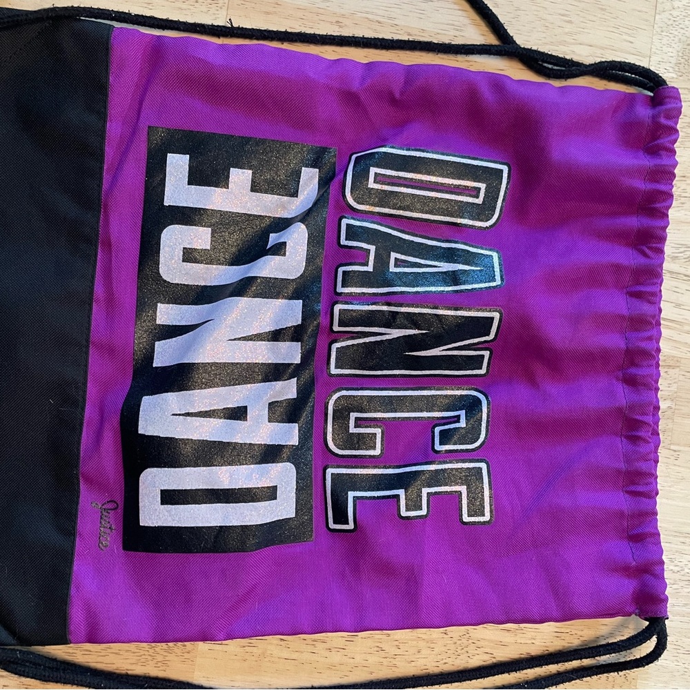 Justice Purple and Black Dance Bag